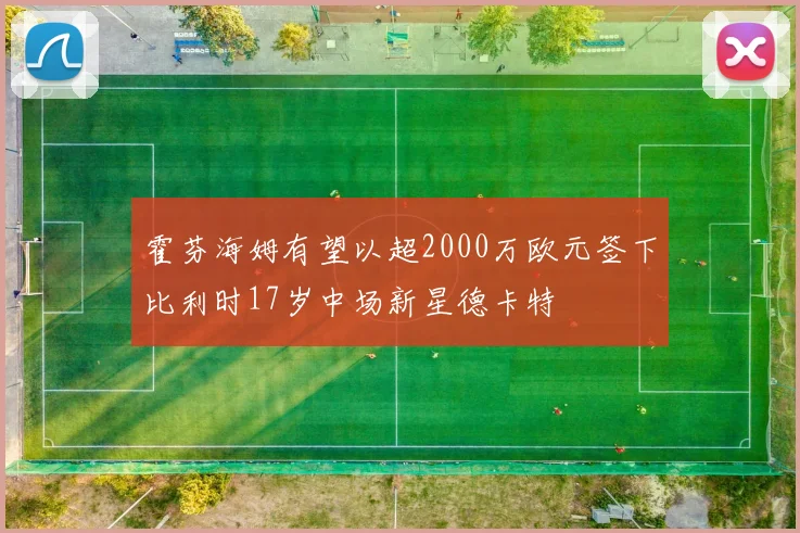 霍芬海姆有望以超2000万欧元签下比利时17岁中场新星德卡特